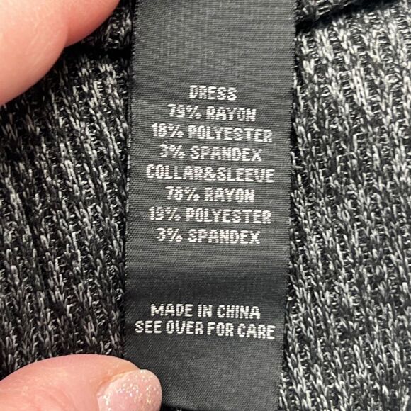 By & By Sweater Dress XXL Cowl Neck Cozy Textured Chilled Out Loft Style Dress - Picture 8 of 9